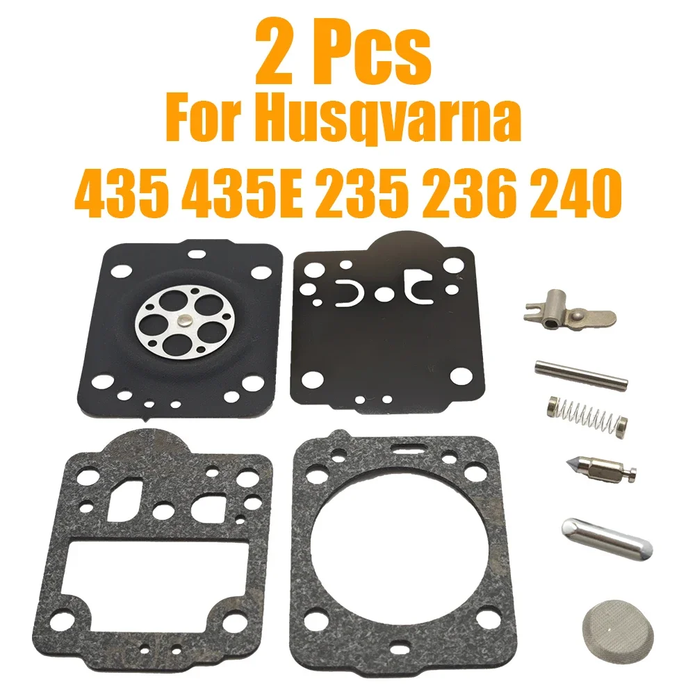 1-2Pcs Carburetor Diaphragm Rebuild Repair Kit For Husqvarna 435 435E 235 236 240 Chainsaw Zama RB-149 Jonsered CS2234 CS2238