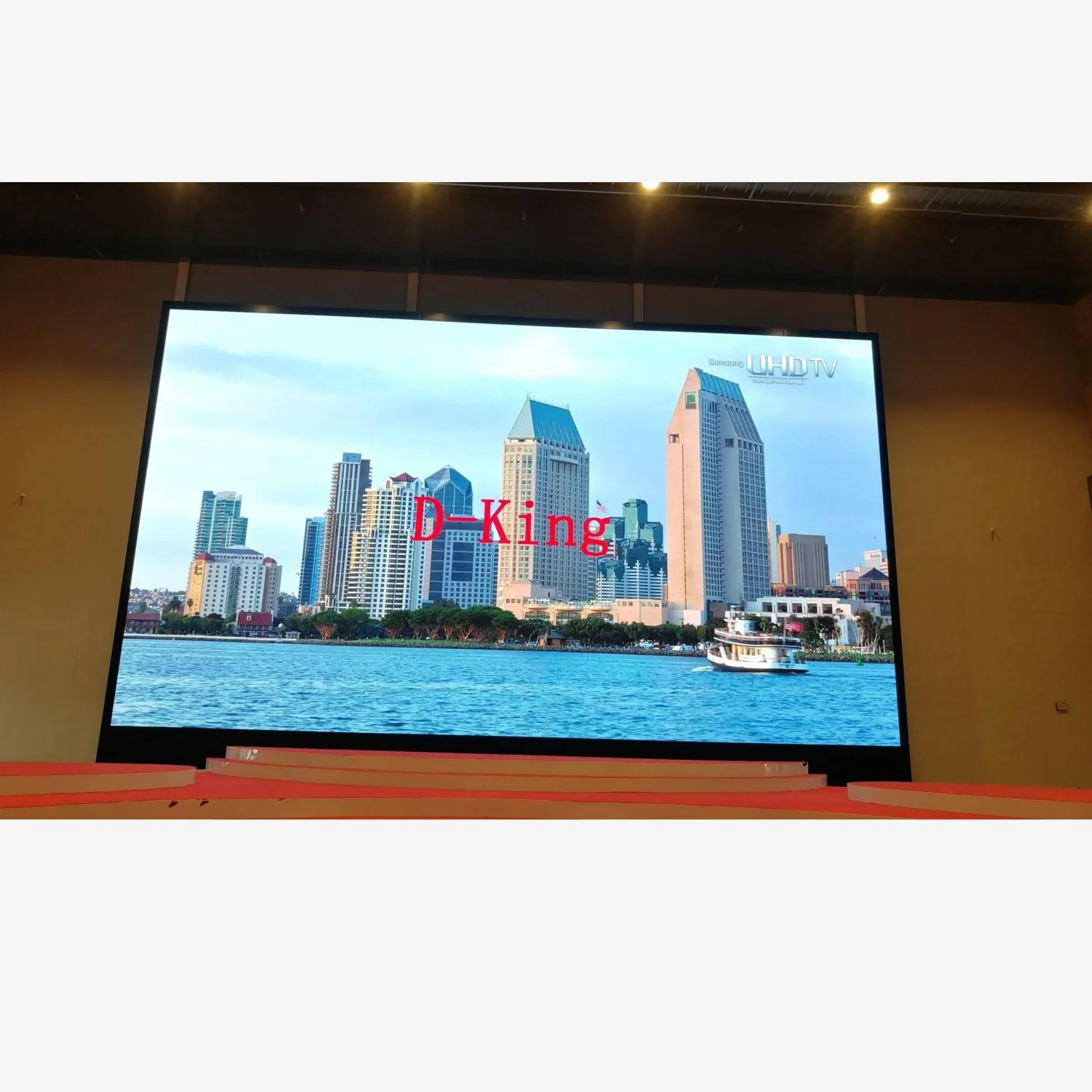 Indoor P3.91 led display fixed on the wall LED cabinet size 50 * 50cm or 1.64 * 1.64ft simple, convenient and fast