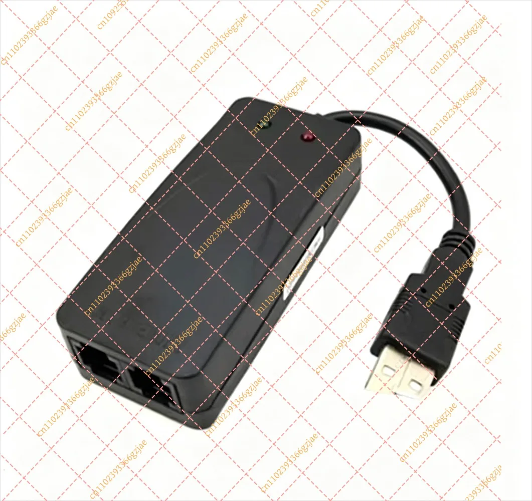 Dual Port USB Fax Modem 56K, External Data Transfer Adapter for PC Laptop