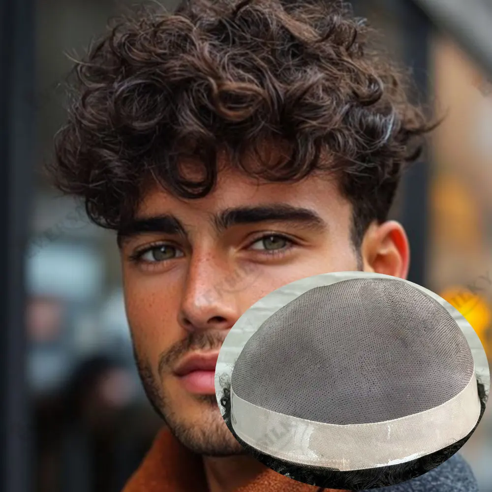 Curly Men's Wigs 28… - image