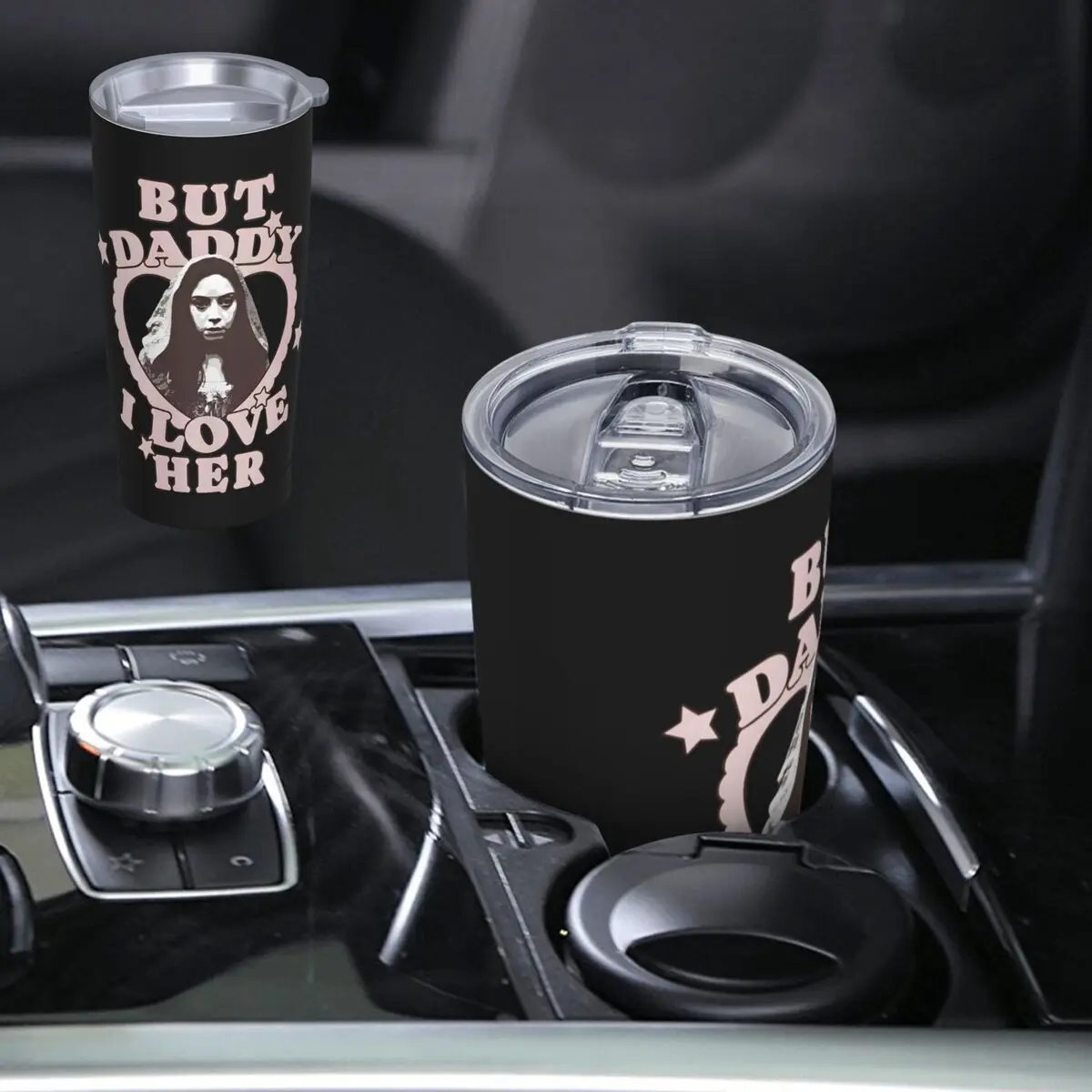 But Daddy I Love Her Aubrey Plaza Is Rio Vidal Stainless Steel Tumbler Vacuum Insulated Mugs Thermal Cold Cup Straw With Lid