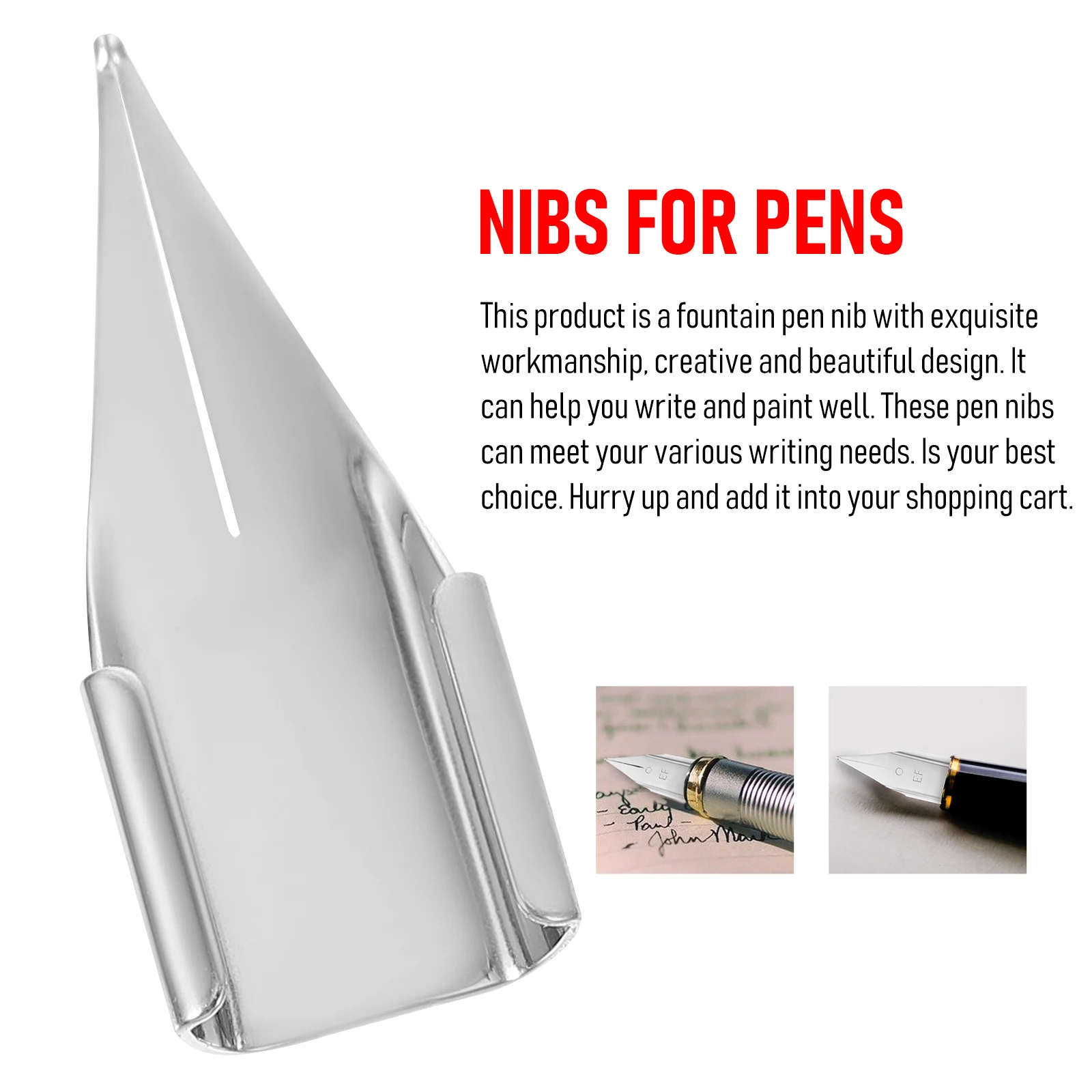 20 قطعة استبدال القلم الصلب قسط نافورة تلميح الكتابة السلسة للاستخدام اليومي المناقير للأقلام قلم حبر نصائح #5