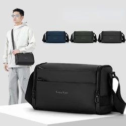 YoReAi New Polyester Fabric Shoulder Bag for Men Water Proof Multiple Simple Pure Color Crossbody Messenger Travel Tote Bags
