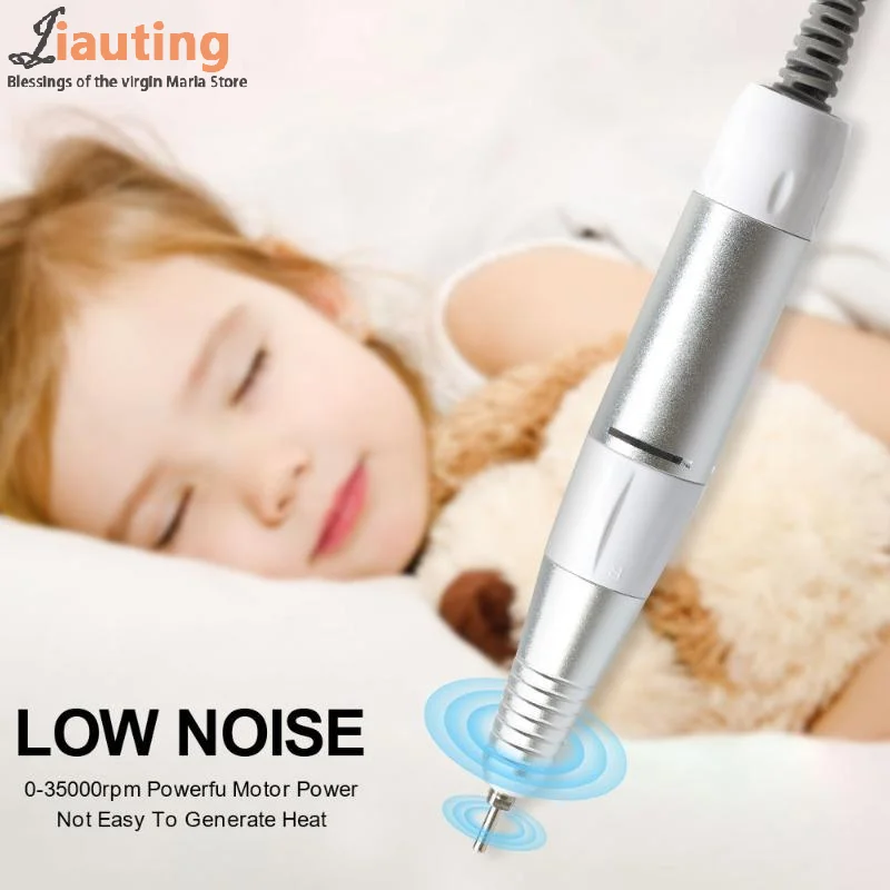 35000rpm 5 pinos elétrica máquina de broca do prego lidar com handpiece pedicure substituição caneta manicure ferramenta beleza acessório