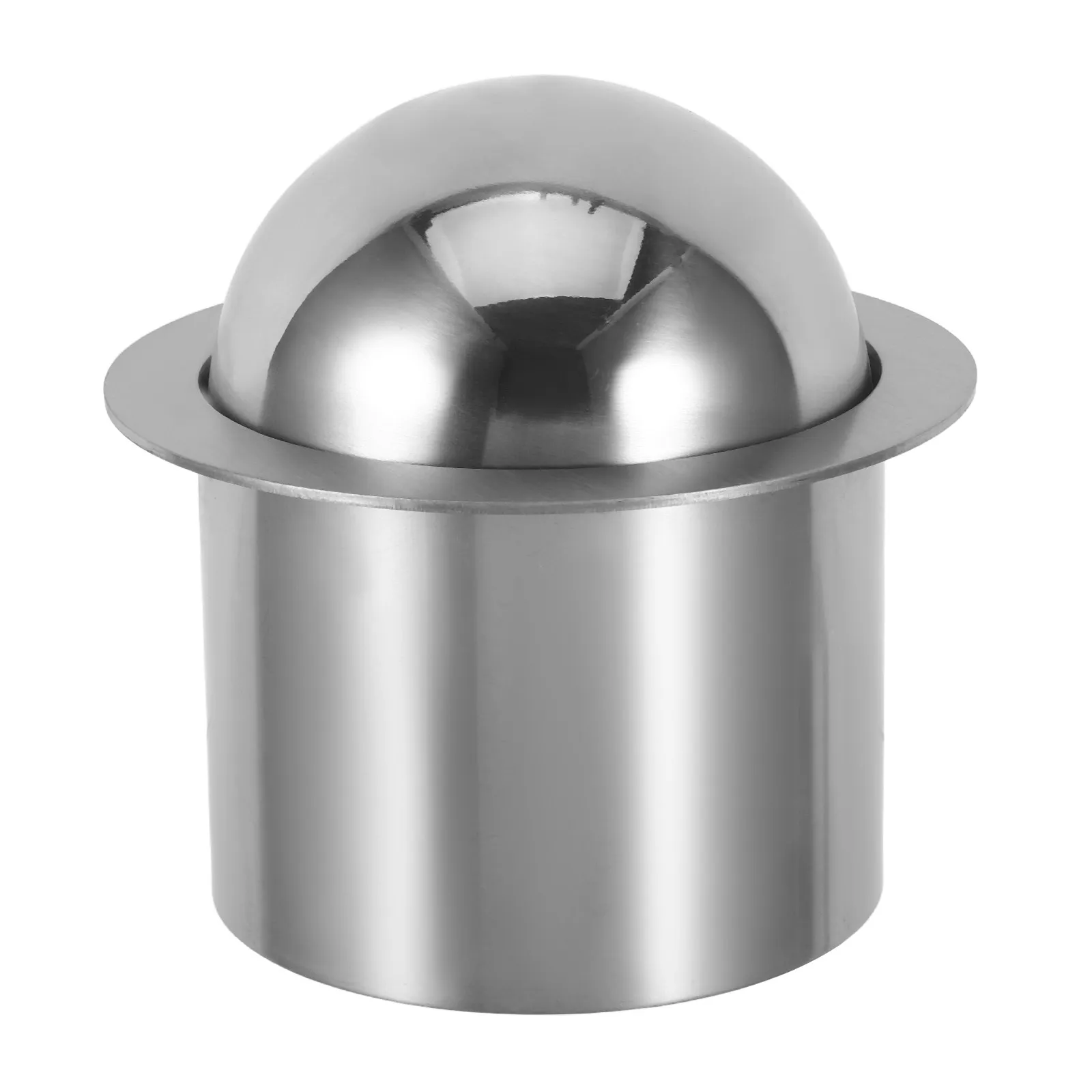 

Stainless Steel Embedded Trash Lid 13Cm Flip Countertop Built-in Recessed Garbage Bin Cover for Bathroom Kitchen