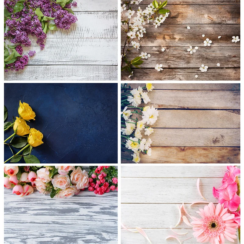 

Photorealistic Fabric Photography Backdrops Props Flower Wood Planks Photo Studio Background 21921 CXSC -14