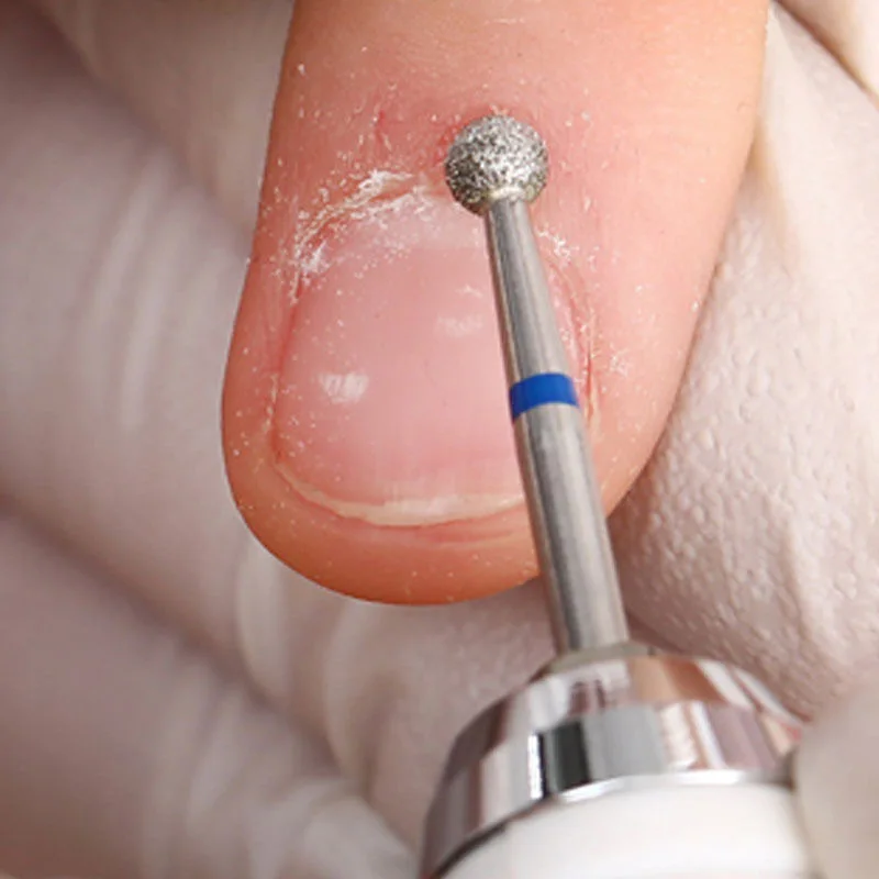 5 قطعة/المجموعة/مجموعة أدوات مانيكير برأس مبرد معالجة مسبقًا على الطراز الروسي مع حقيبة مفتوحة لإزالة الجلد الماسي ورؤوس ملف الماس #5