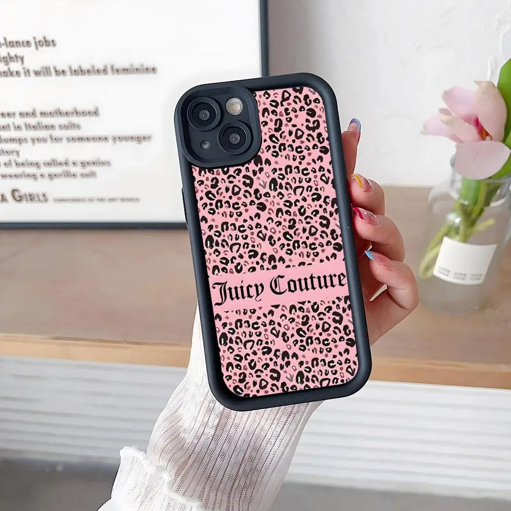 Ju-icyes Couturers Phone Case Simple Solid Color Frosted Silicone For IPhone 16 13 12 15 14 Promax Plus All Inclusive Drop Proo