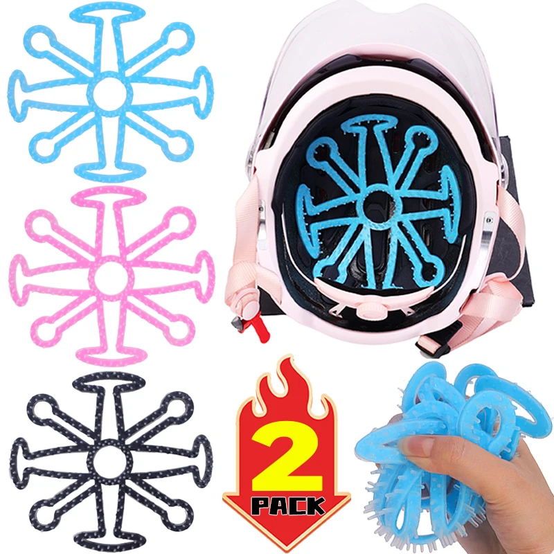 2/1pcs Motorbike Helmet Liner Silicone Pad Flexible Anti-Distortion Breathable Prevent Odour Helmet Liners Motocycle Accessories