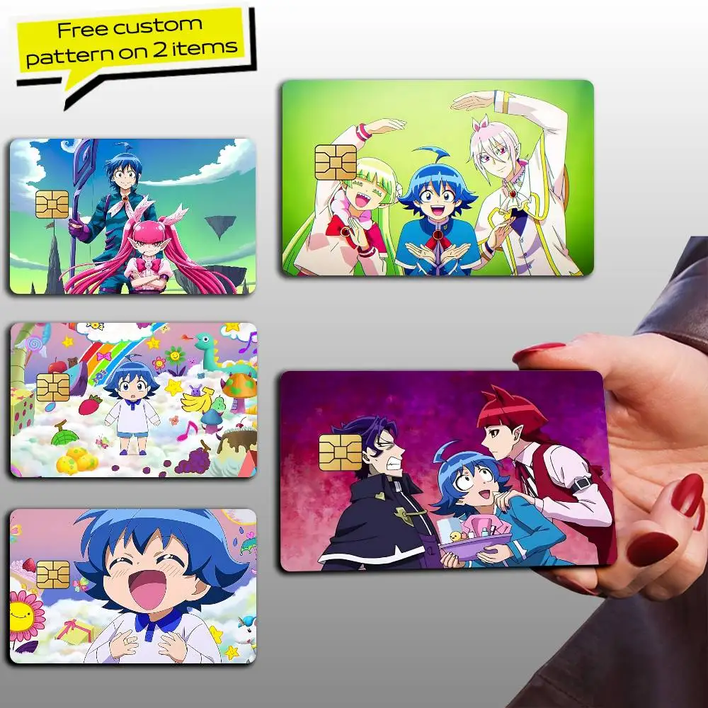 Iruma Suzuki Welcome to Demon School Card Stickers for Bank Access Protective Waterproof Film Cover Sticker Gift