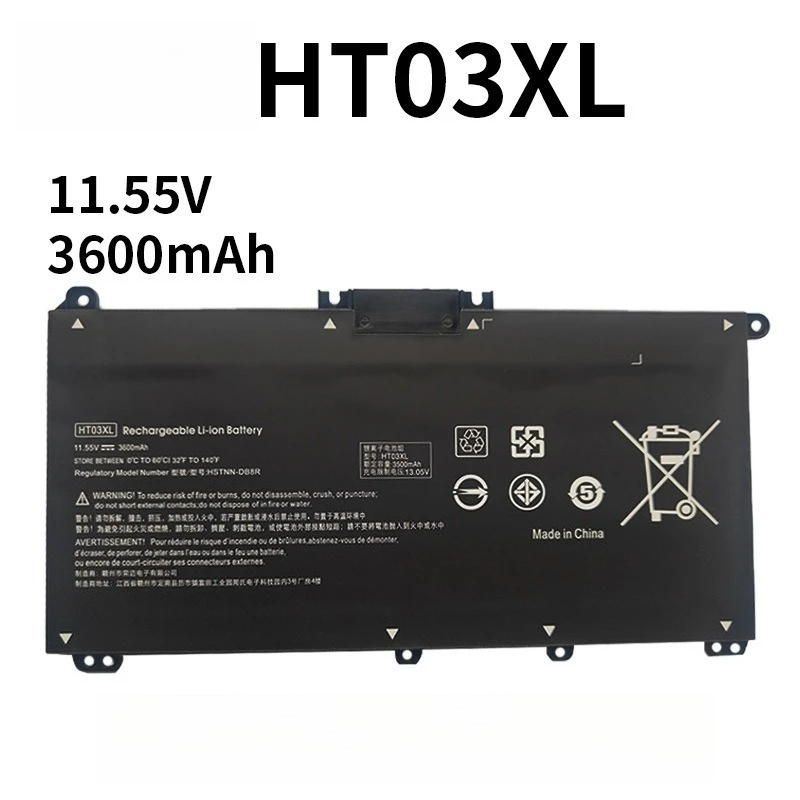 For HP HSTNN-LB8L L11421-421 L11421-422  L11421-2D1 HSTNN-DB8R HSTNN-LB8M New Replacement Laptop Battery HT03XL 11.55V 3600mAh