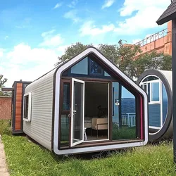 Luxury Portable Office Pod, Prefab House, Customized Modular House ,Apple Cabin Container Home