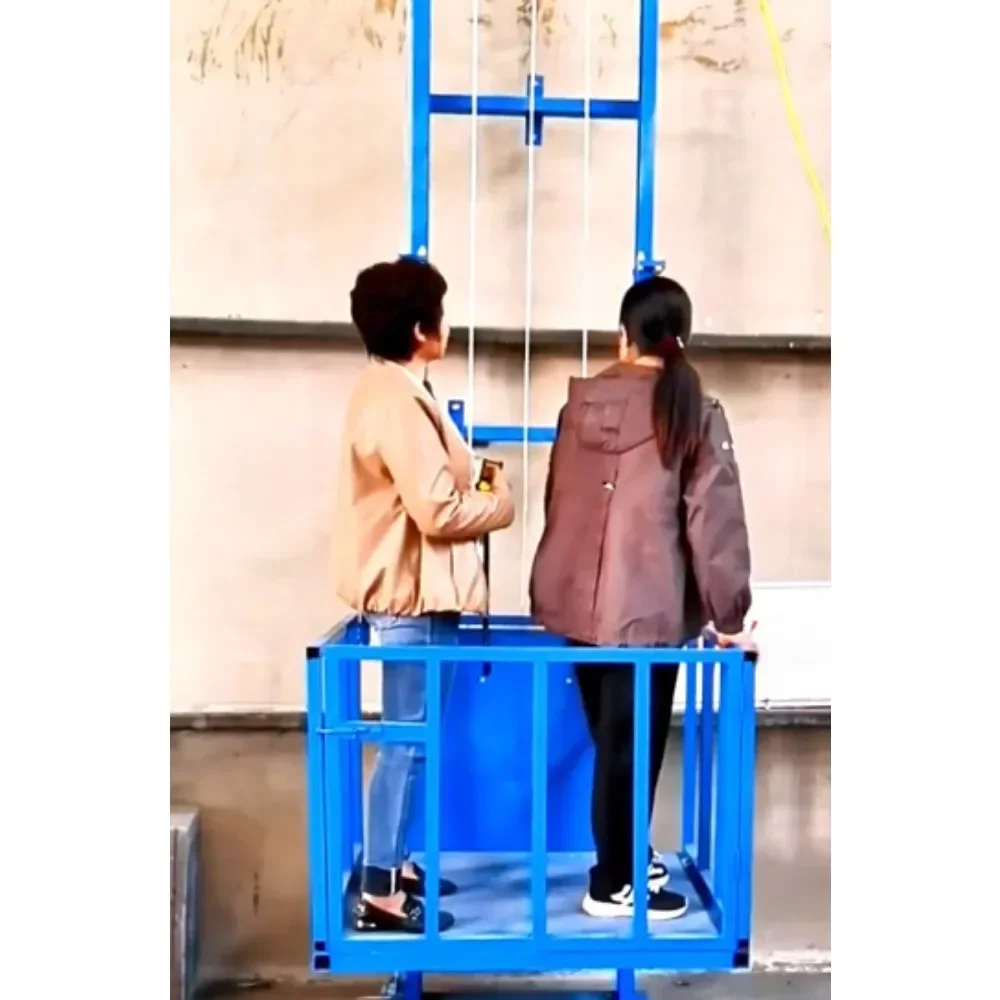 رفع البضائع الهيدروليكية الكهربائية مصعد صغير للاستخدام المنزلي العلية إلى الأرض استخدام 2400 رطل قدرة نموذج EHL-2400 #1