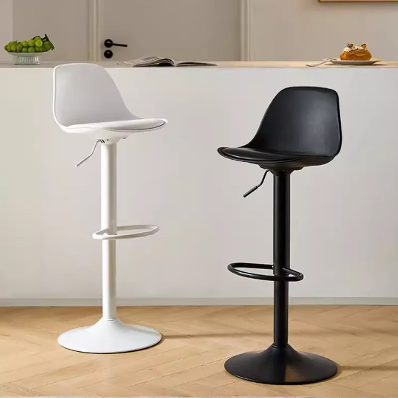 Minimalist Modern Bar Stools Designer Aesthetic Computer Vanity Bar Chairs Nordic Luxury Swivel Banqueta Lounge Suite Furniture