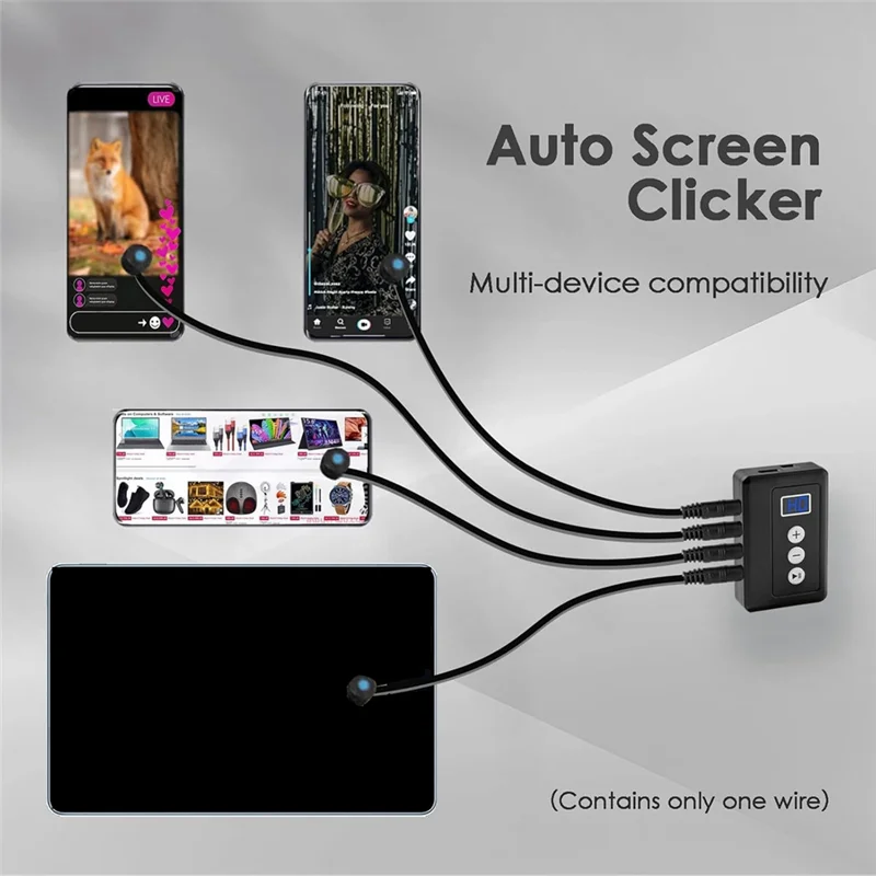 【58% OFF】For Games, For Live Broadcast, Reward Compatible Auto Clicker, Screen Device, Simulated Finger Clicking, Adjustable Spe