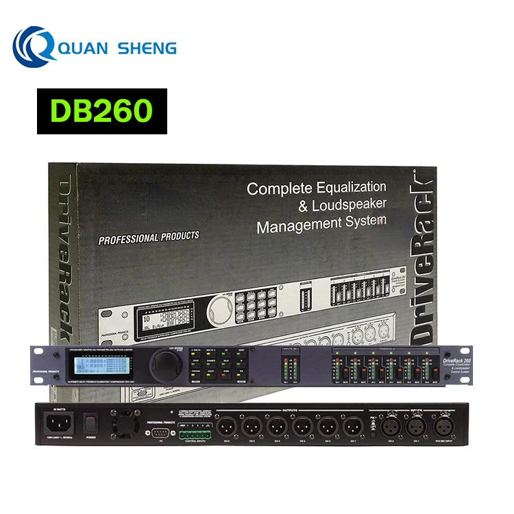 260 Complete Equalization and Loudspeaker Management System DSP Digital Audio Processor Stereo Stage Sound Equipment