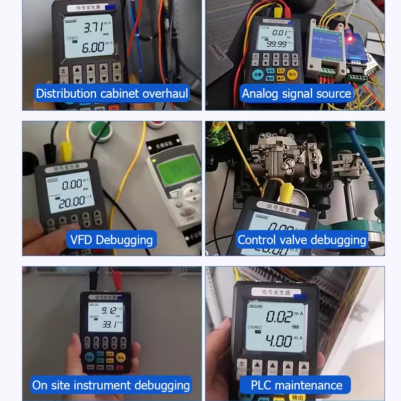 Portable Signal Generator Signal Sources Current and Voltage RTD Thermocouples Resistance Analog Handheld Process Calibrators