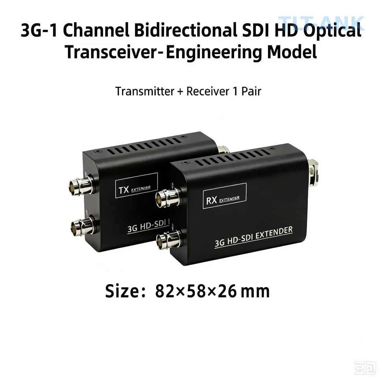 Bidirectional 1080P 3G SDI to Fiber Extender over Single Mode Single Fiber LC  up to 10km