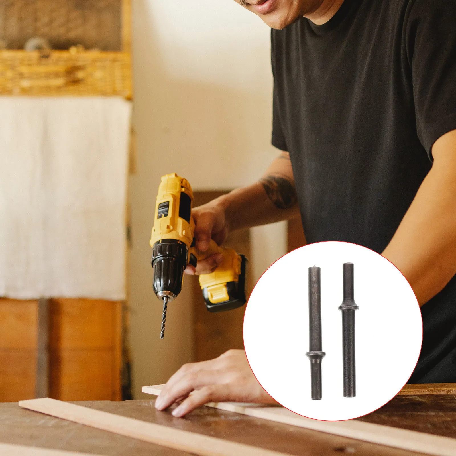 

Набор из 2 пневматических заклепочников для тяжелых условий эксплуатации: полнотелые и полупустотелые заклепочные насадки, сменные насадки для пневматического заклепочника