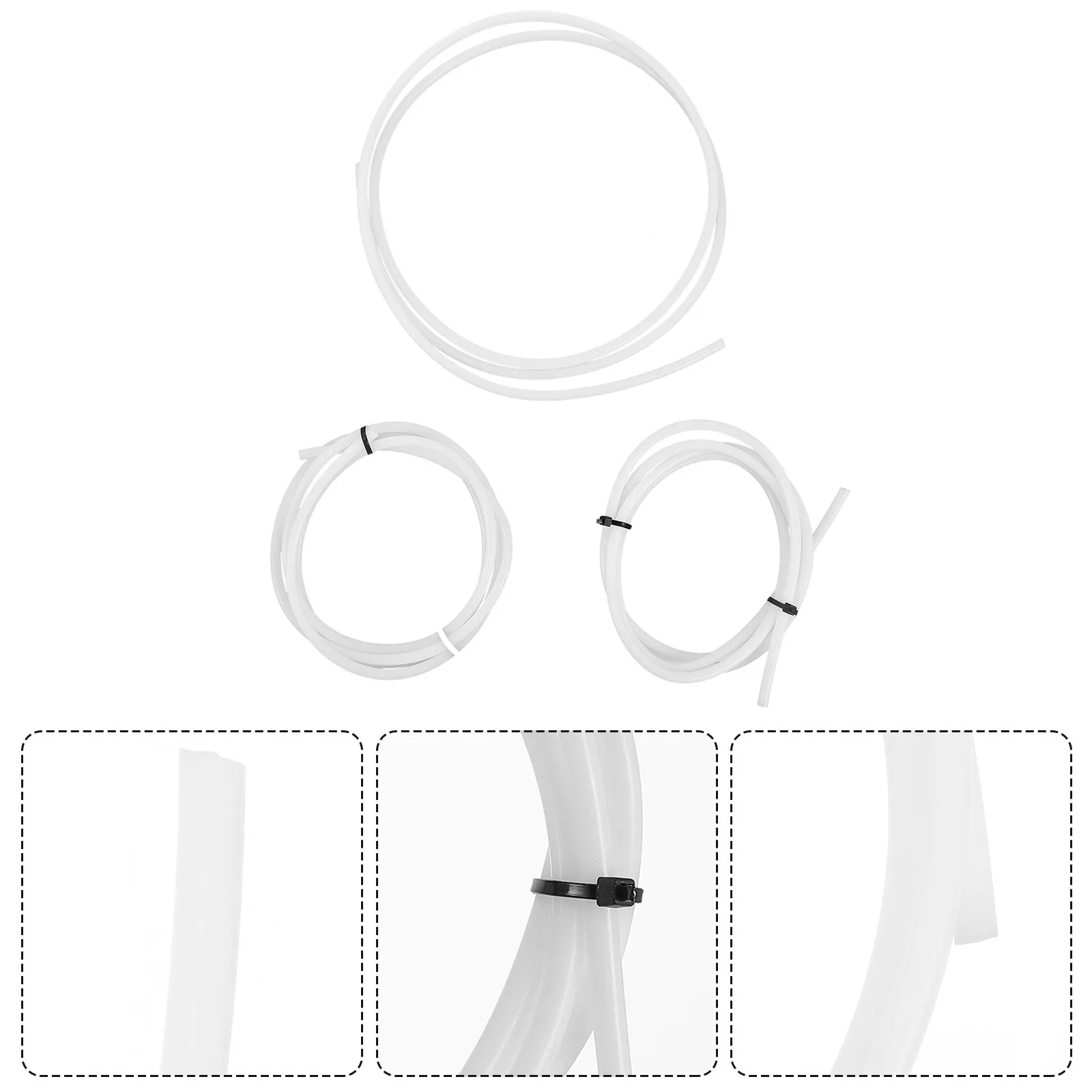 

3Pcs Ptfe Tube Feeding Tube for 3D Printer 1.75mm Filament High Wear Resistant Inert Low Permeability Dielectric Ptfe Feeding
