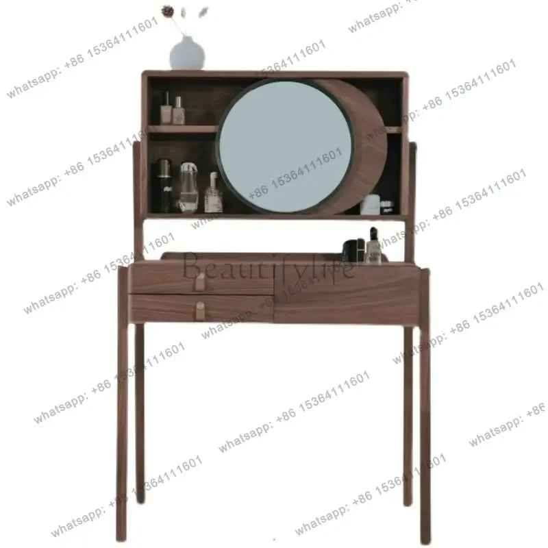 

56Modern simple small apartment dressing table storage cabinet solid wood bedroom dressing cabinet