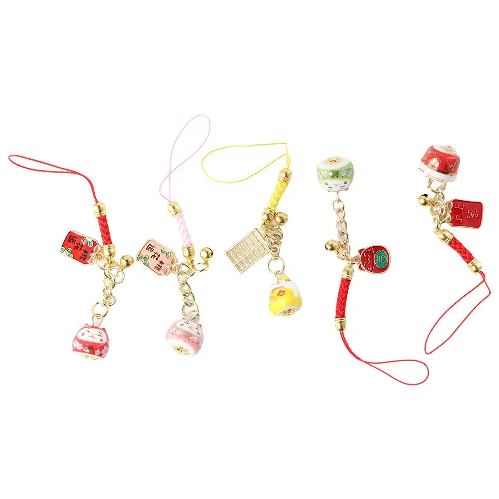 Good Luck Japanese Charm Phone Lanyards Children's Gifts Funny Korean Style Key Ring Bag Pendant Bag Accessory Cute Key Chain