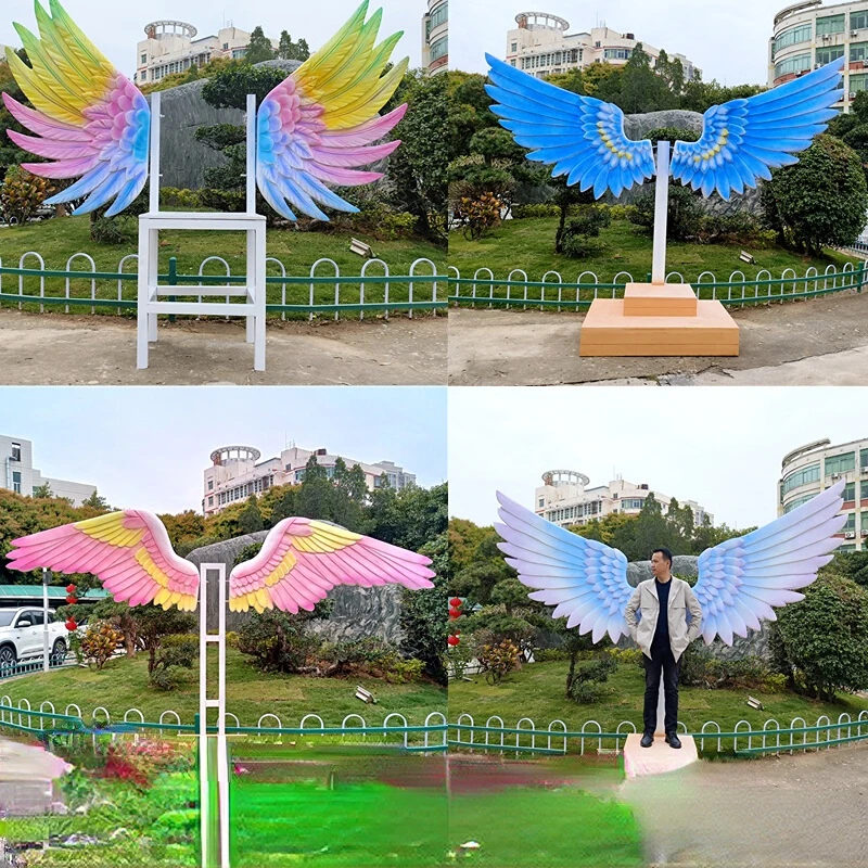 Outdoor angel wings, butterfly wings, sculpture design, photo decoration props