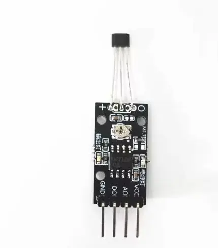 Analog acquisition OLED display module linear Hall debugging three channel voltage acquisition serial port output