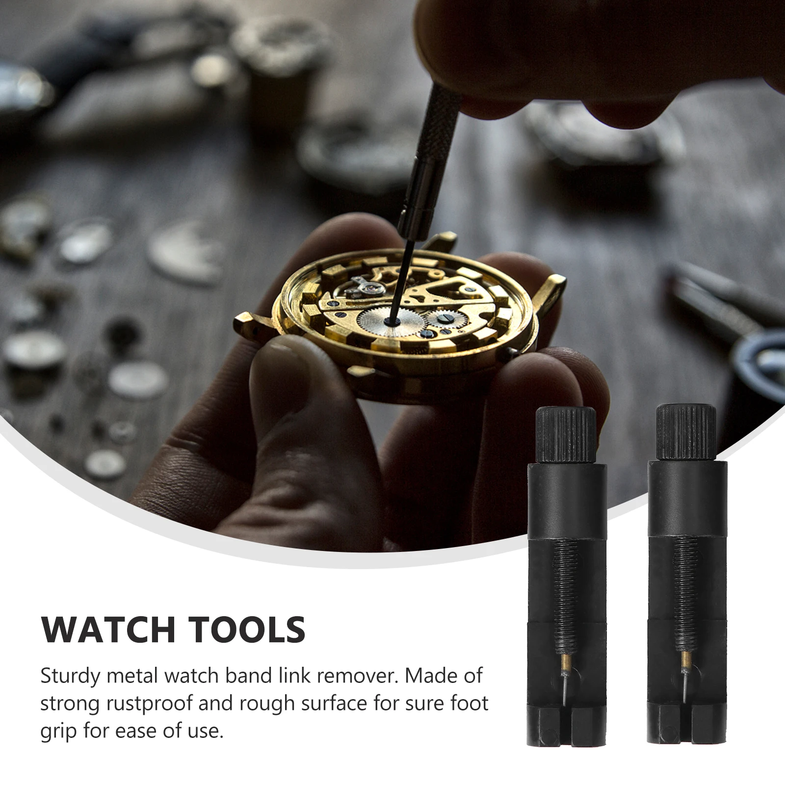 

6pcs Mini Watchband Repair Tool Kit Durable Metal Link Remover Adjustable Strap Tools for Watches Repair Solution