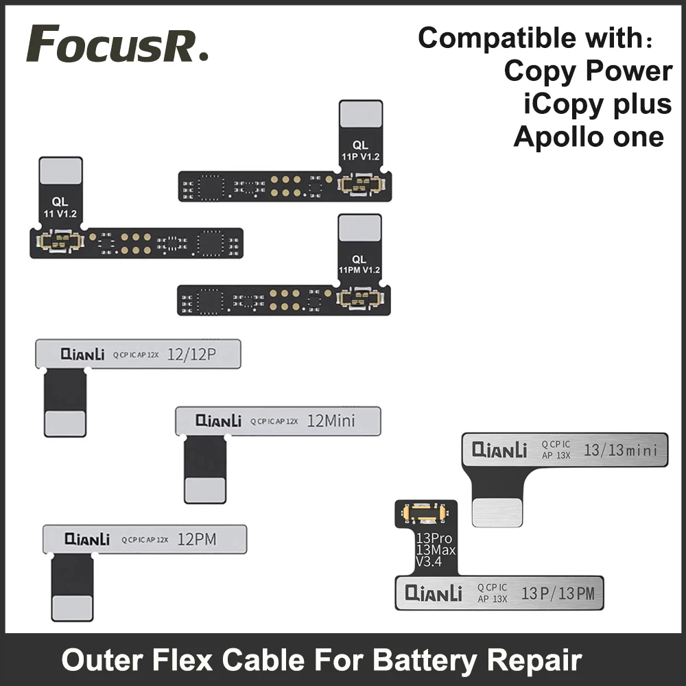 

Qianli Battery i Copy Plus Flex Programmer FPC Flying Line Face ID for iPhone X 11 12 13 14 Pro Max Plus for i Copy Power Repair