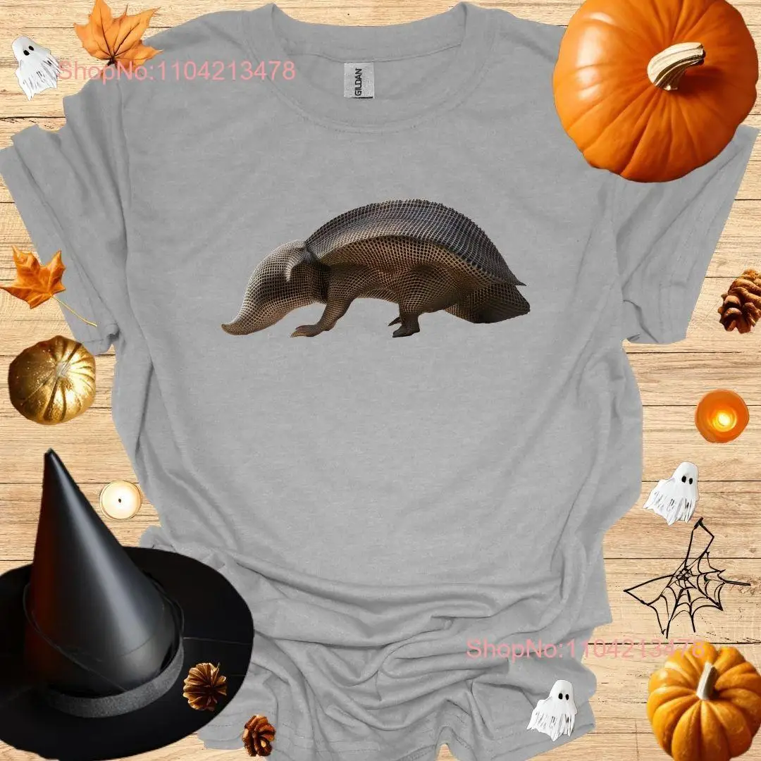 Dark Bronze Armadillo Halloween T Shirt Gothic Horror  long or short sleeves