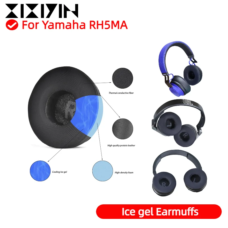 

XIXIYIN New Arrivals Replacement Soft Cooling Gel Ear Cushion Ear Pads For Yamaha RH5MA headset Repairing Parts