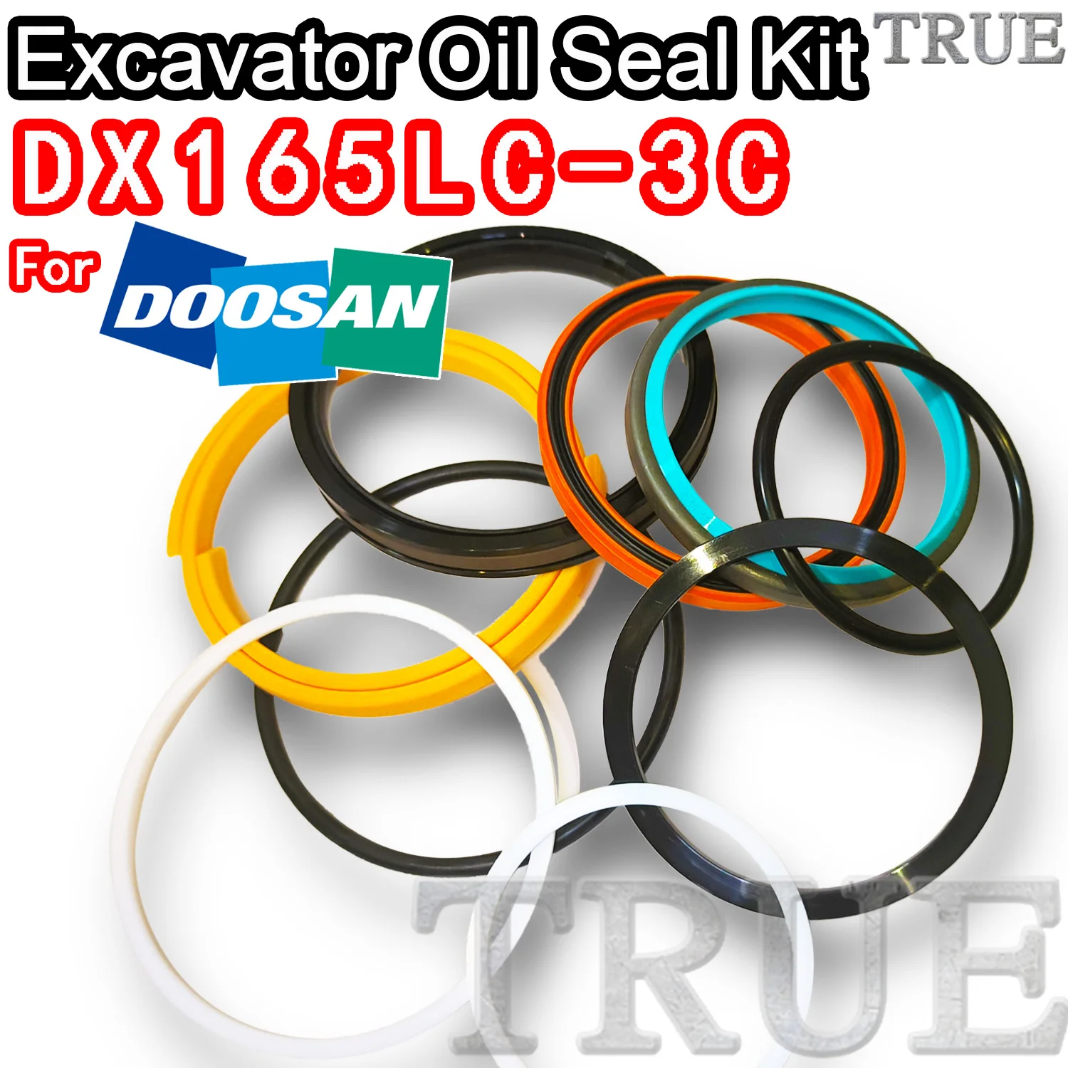 For DX165LC-3C Doosan Oil Seal Excavator Repair Kit DX165LC 3C ARM Bucket Hydraulic Pump Digger Clamshell Shovel Adjust Swing