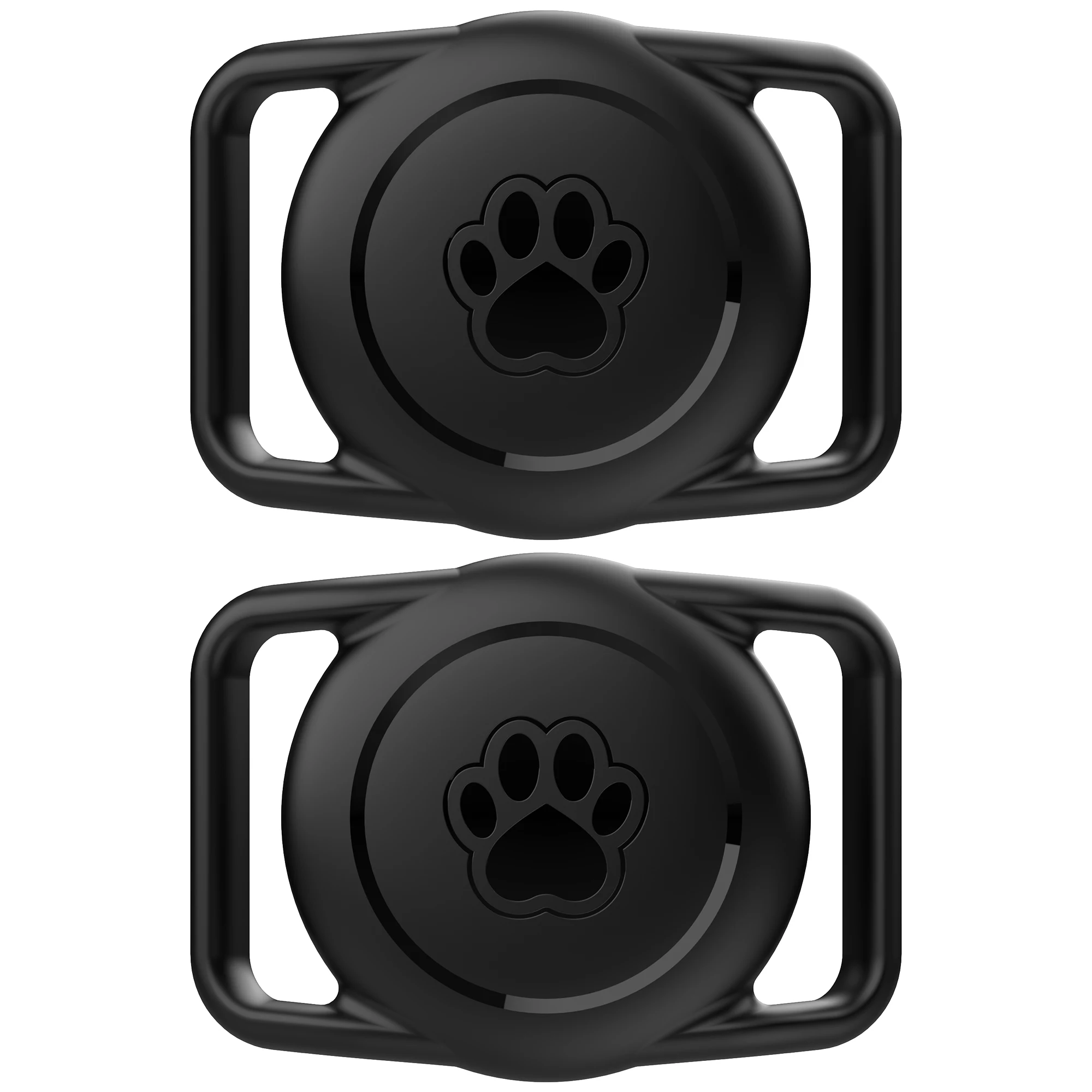 

2 упаковки Airtag, держатель для ошейника для собак, водонепроницаемый силиконовый чехол для Apple AirTags, прочный и легкий чехол для Air Tag для ошейника для домашних животных и кошек