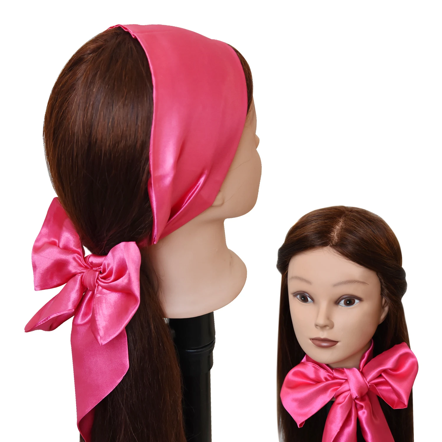 Wigs Satin Edge Laying Scarf Edge Wrap for Lace Frontal Wigs Wigs Grip Band for Makeup Facial Headband Hair Scarves