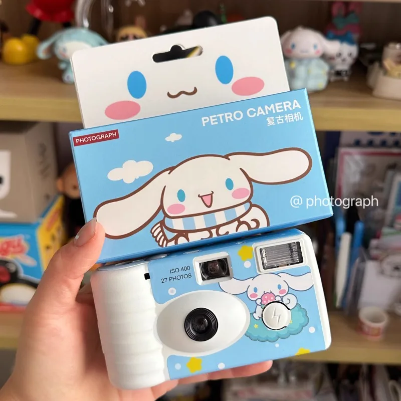 Cinnamoroll Disposable Film Camera Film Machine Sanrio Cute Melody Kuromi Birthday Gift Valentine's Day Anime Toys To Send Girls