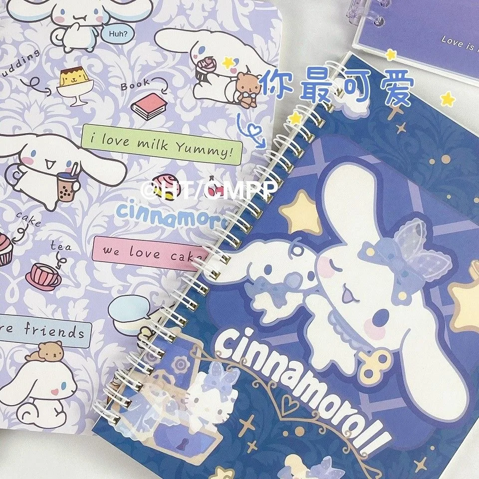 Sanrio Hello Kitty Kuromi My Melody Cinnamoroll High Value Coil Notebook Limited Student Cute Notebooks Writing Pads Journals