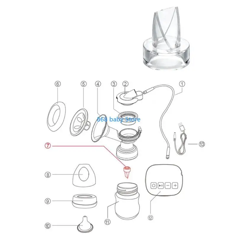 29EE 5 قطعة صمامات منقار البط من السيليكون أجزاء مضخة الثدي الكهربائية ملحقات استبدال مضخة الحلمة لتغذية الطفل