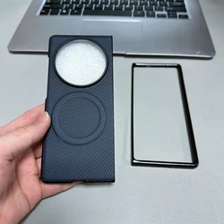 Magnetic Case for VIVO X Fold + Plus Fold3 X Fold 5 2 3 Pro Cover Carbon Fiber Soft Shell for Magsafe Folding Phone Fundas Coque