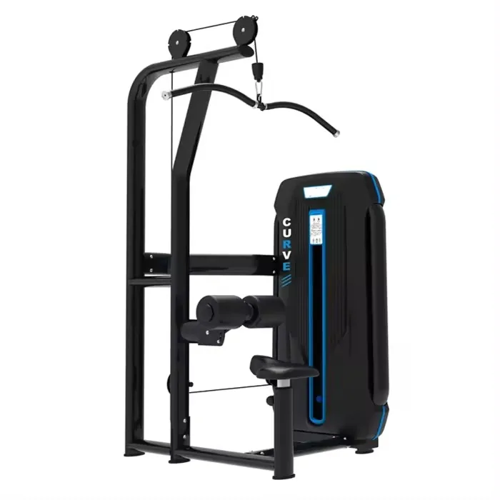 Commercial Best Lat Pull Down Machine Pin Load Selection Machines & Seated High Pull Back Muscle Trainer