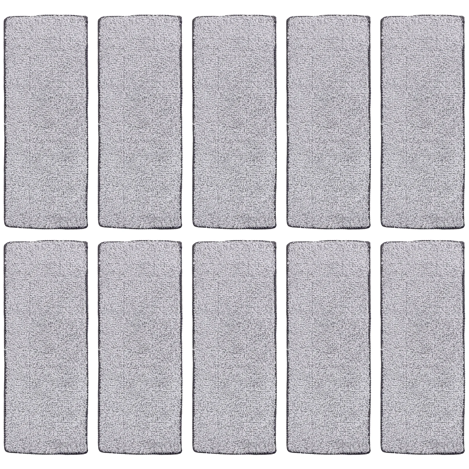 

10pcs Microfiber Mop Pads Reusable Washable Replacement Floor Cleaning Mopping Cloth For Hardwood Tile Marble Strong Absorption