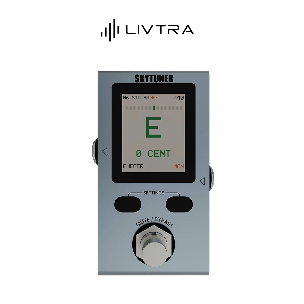 LIVTRA SKYTUNER Tuner Pedal for Guitar & Bass - 1.8