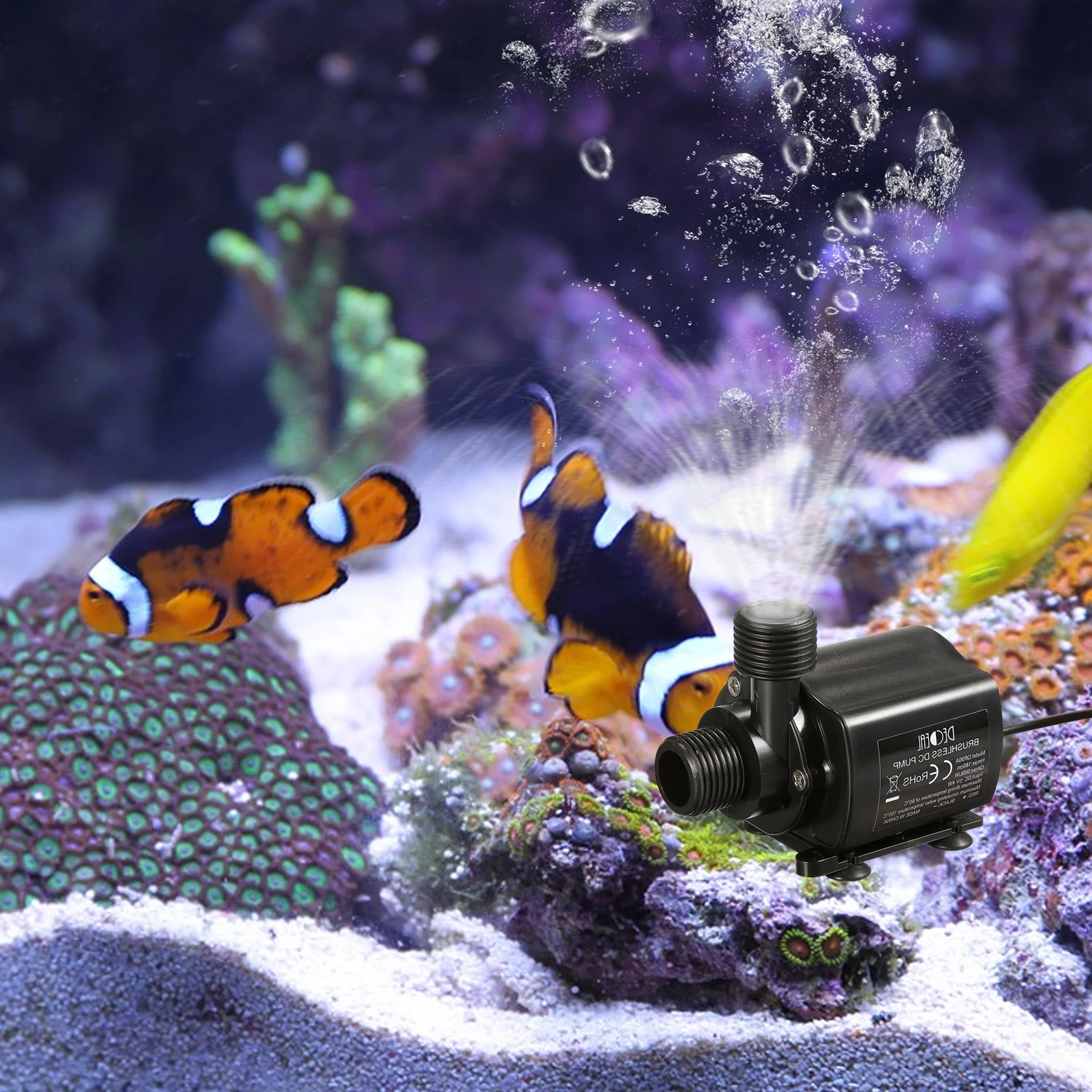 DC12V Submersible Fountain PUMP Aquarium Pond หมุนเวียน Ultra-Quiet USB Brushless ปั๊มน้ํา Micro น้ําปั๊มน้ํามันกันน้ํา