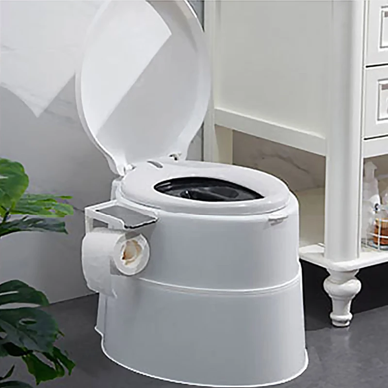 Toilette Portable de Camping en Plein Air pour Adulte et Enfant, Charge de 250kg, Mobile, Maison, Hôpital, Bateau de Voyage, Couverture de Balles