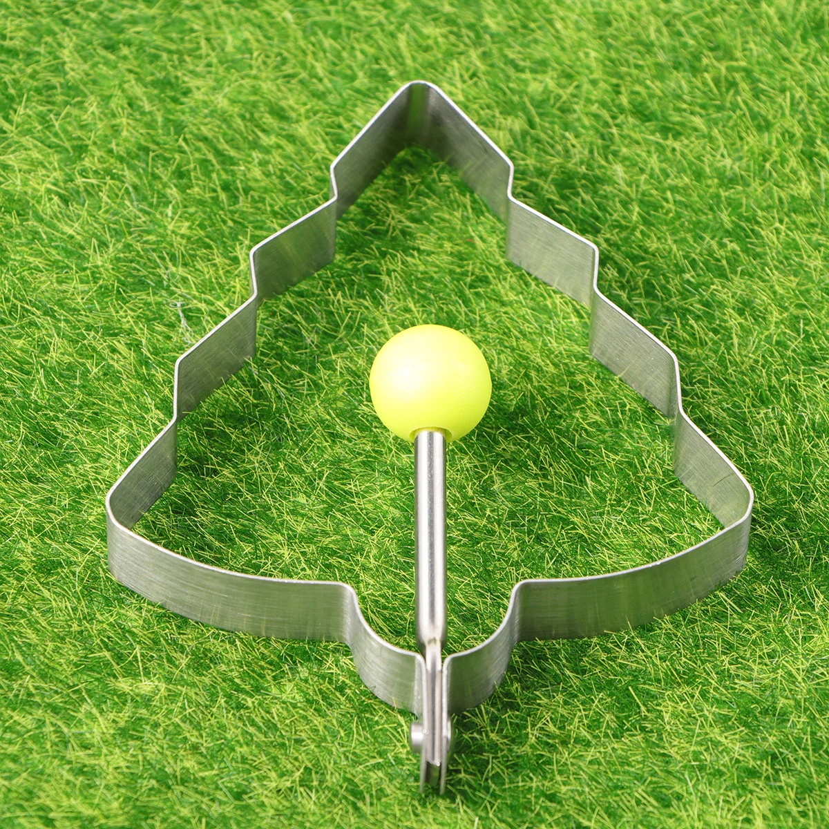 5 szt. Forma do jajek ze stali nierdzewnej, wzór choinki, forma do naleśników, łatwa do wyjmowania z formy i szybkiego użytkowania na śniadanie, srebrna