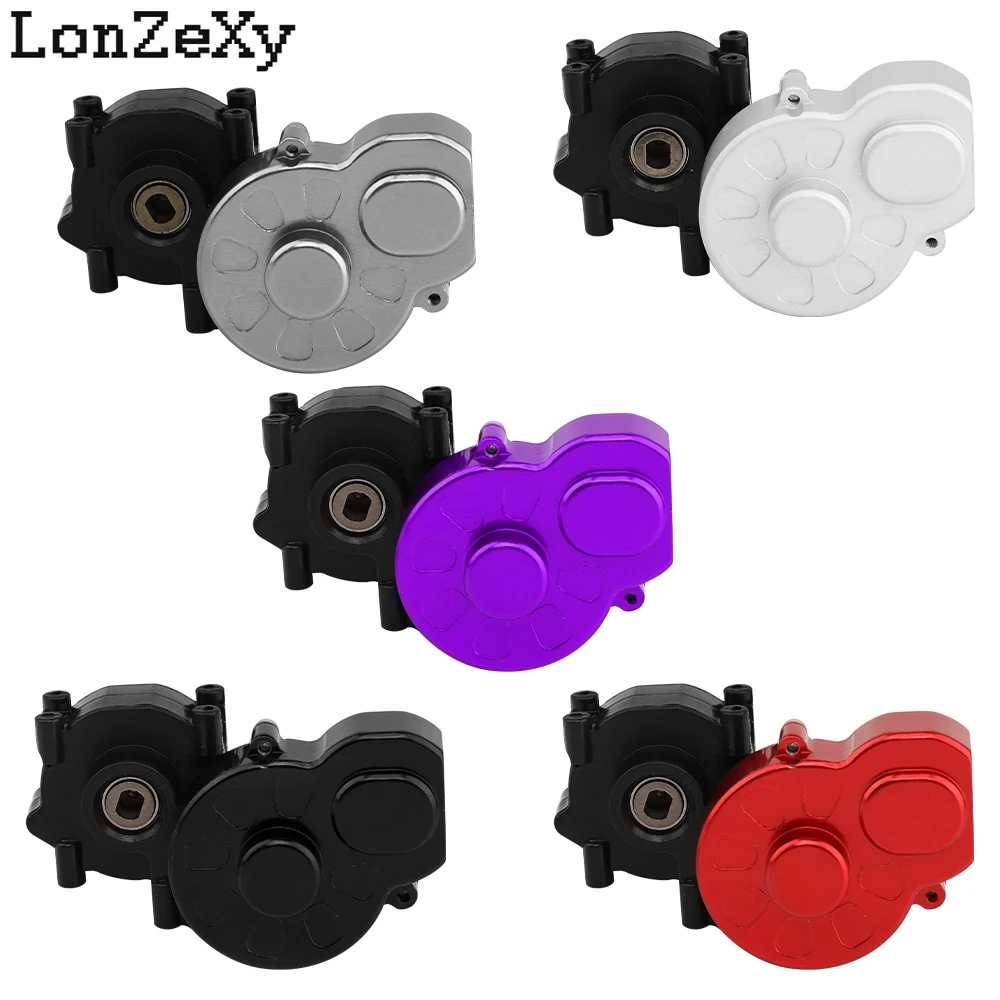 Aluminum Alloy Gearbox Housing Transmission Gearbox with Gears Assembly for 1/24 LOSI Micro-B 2WD RC Car Upgrade Parts