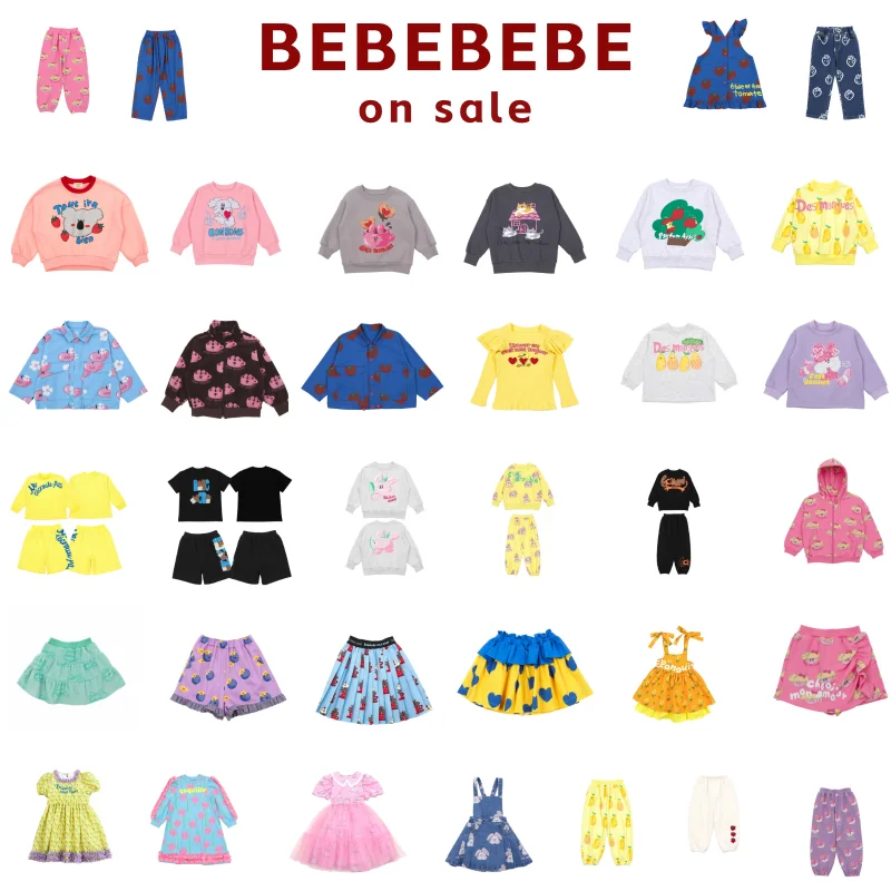 

Распродажа: Детские платья для девочек BEBEBEBE, комплекты с юбками и мультяшным принтом, повседневная хлопковая одежда для детей по скидке