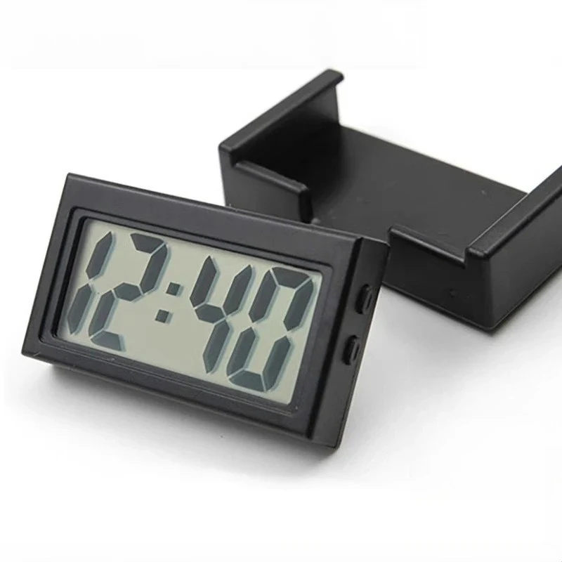 Car Electronic Clock Self-adhesive Mini Digital Clock Car Clock Dashboard Large Dashboard Multifunctional Truck Screen Clock