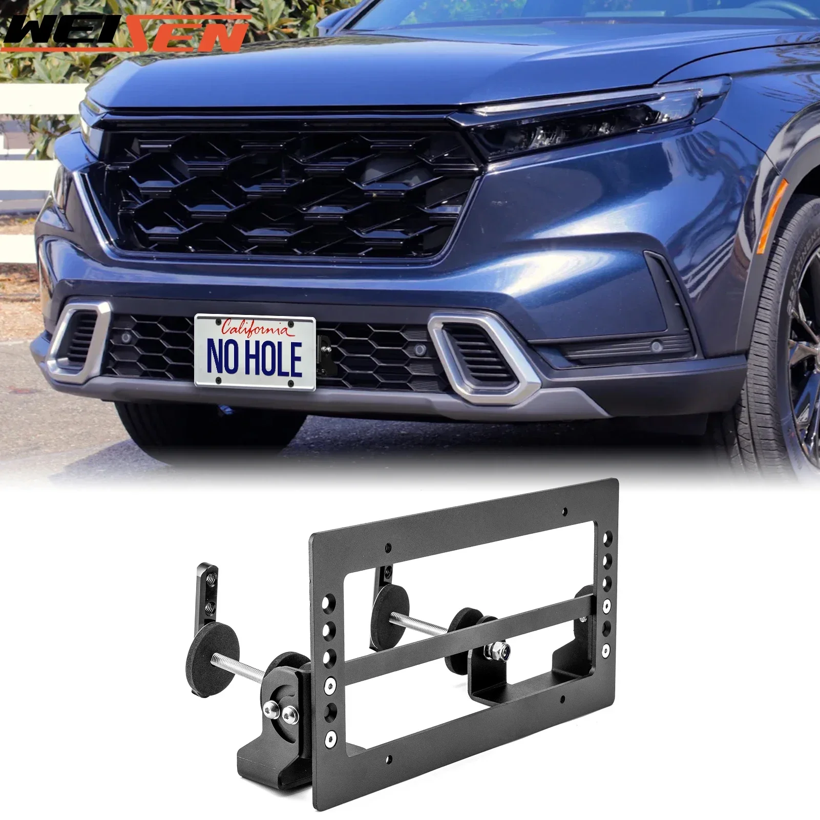 For Honda Civic Type R Accord Pilot Odyssey Ridgeline CR-V Ridgeline Grille License Plate Holder Mount Bracket Kit Accessories