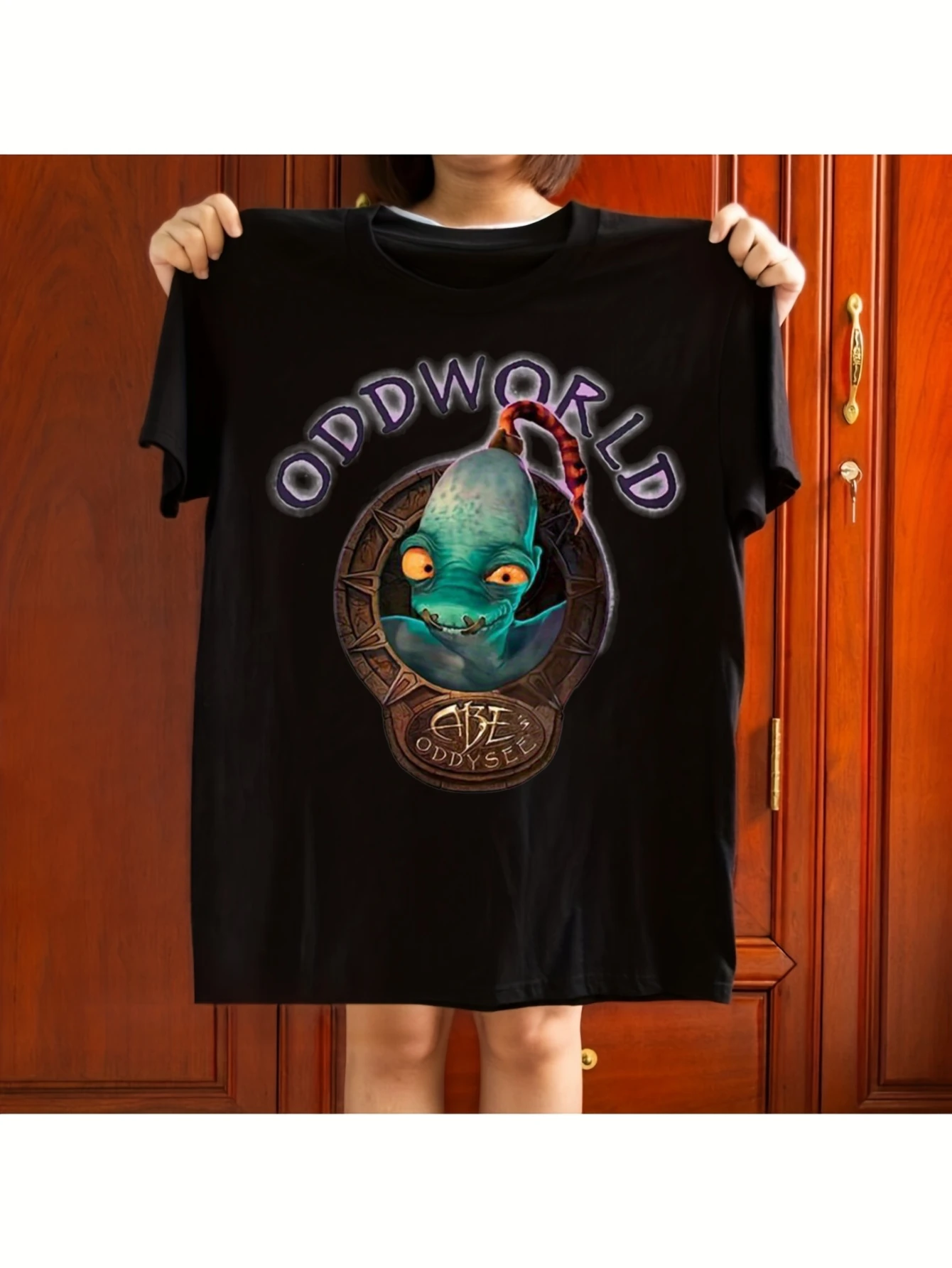 Retro-style casual T-shirt with Crash Bandicoot Odyssey character print unisex streetwear vintage t shirt graphic t shirts